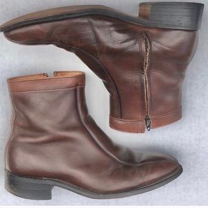 Men’s Stanford Brown Leather Boots Size 8.5